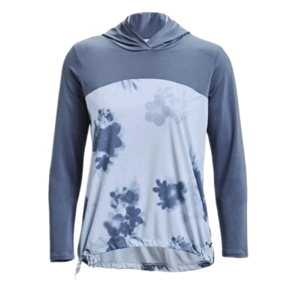 Under Armour Hooded Pullover UA Iso-Chill Shore Break Blue Hoodie Sz S $50 NWT
